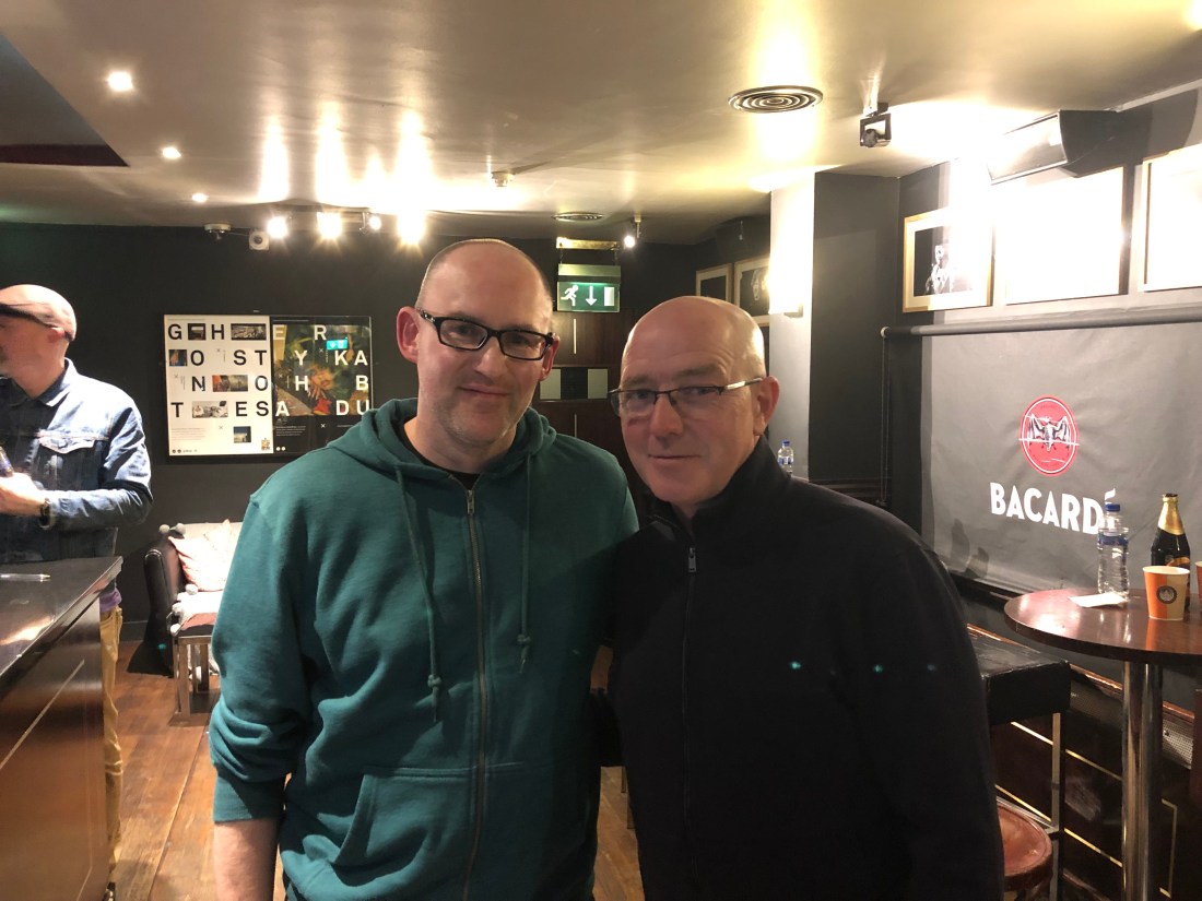 OTRT columnist Anthony Sullivan with ex-Oasis drummer Tony McCarroll (1)